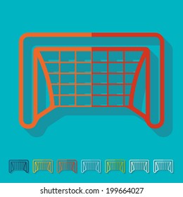 Flat design: gate