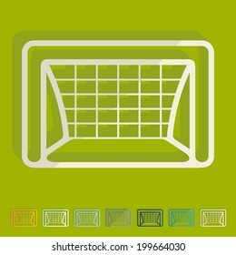 Flat design: gate