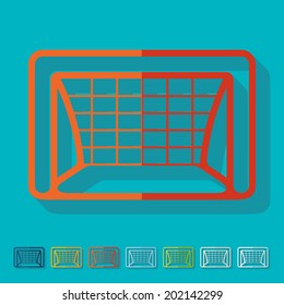 Flat design: gate