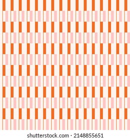 Flat design geometric abstract fabric seamless pattern