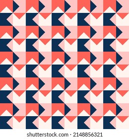 Flat design geometric abstract tiles seamless pattern
