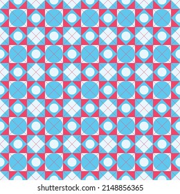 Flat design geometric abstract tiles seamless pattern
