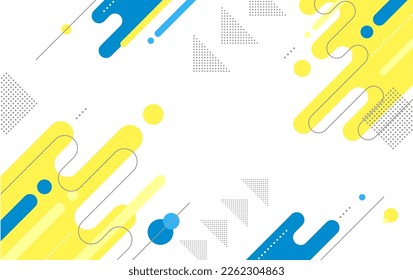 Flat design geometric background abstract colorful
