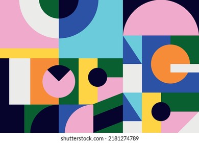 Flat design geometric background. Eps 10