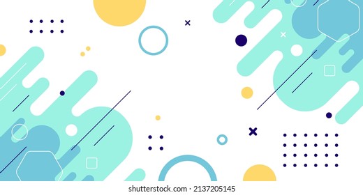 Flat design geometric background vector illustration
