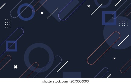 Flat design geometric dynaamic background.