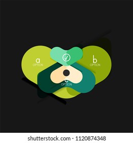 Flat design geometric infographics, arrow shape vector sticker or label, price tags, offer promotion badge, icon design, paper style layout for data graphic visualization step by step process, for