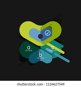 Flat design geometric infographics, arrow shape vector sticker or label, price tags, offer promotion badge, icon design, paper style layout for data graphic visualization step by step process, for