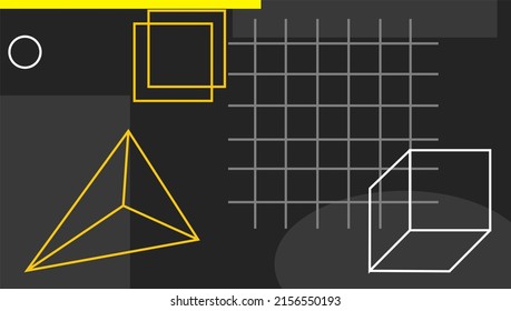 vector de fondo de formas geométricas de diseño plano