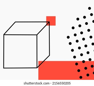 flat design geometric shapes background vector