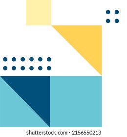 flat design geometric shapes background vector