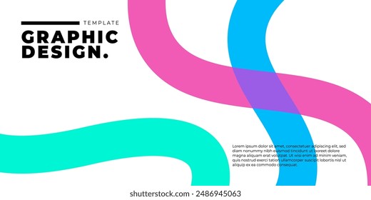 Vector de fondo de Formas geométricas de diseño plano, composición de Formas dinámicas