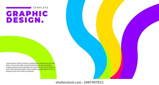 flat design geometric shapes background vector, Dynamic shapes composition