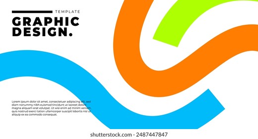 flat design geometric shapes background vector, Dynamic shapes composition