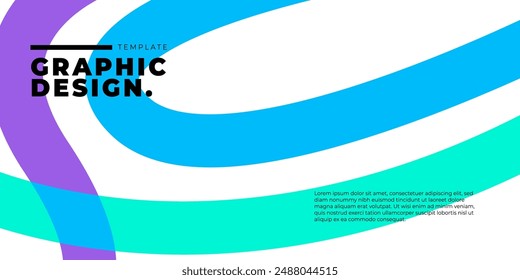 Vector de fondo de Formas geométricas de diseño plano, composición de Formas dinámicas