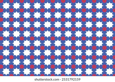 Flat Design Geometric Shapes Seamless Pattern