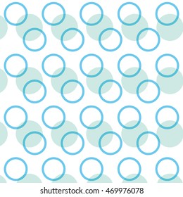 flat design geometrical circular pattern background vector illustration