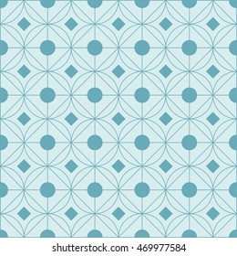 flat design geometrical circular pattern background vector illustration