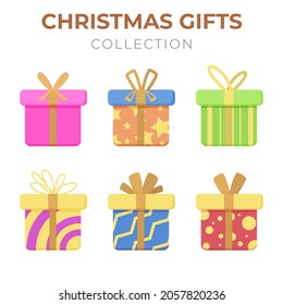 Flat design gift box set