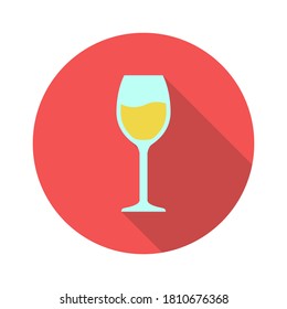 flat design glass icon vector