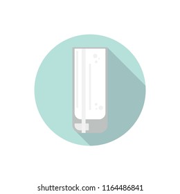 Flat design glass of milk
