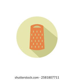 Flat design grater illustration for kitchen themed designs