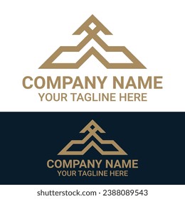 Flat design grid logo template collection