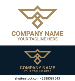 Flat design grid logo template collection