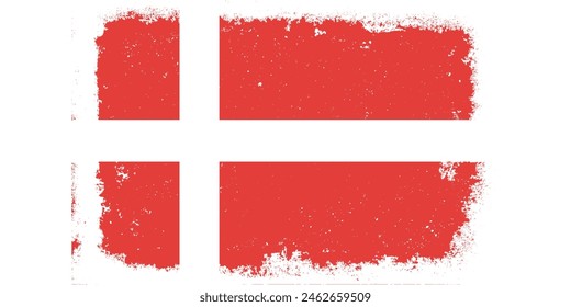 Diseño plano grunge Dinamarca fondo de bandera