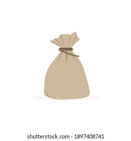 Flat design gunny sack vector graphics