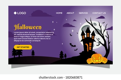 flat design for halloween. halloween background