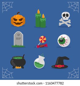 Flat Design Halloween Element Icon
