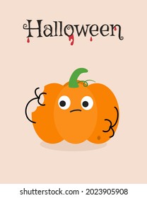 Diseño plano de jack de Halloween o calabaza de linternas. 