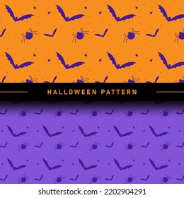 Flat Design Halloween Pattern Collection
