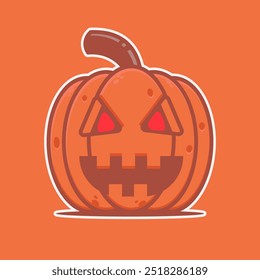 Flat design halloween pumpkin to complete your design