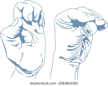 Flat design, hand and fingers exercises, medical illustration. Exercises 2