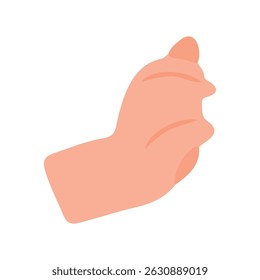 Flat design.  Hands with different gestures and objects in different poses. stock design