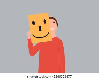 flat design happiness day vector illustration