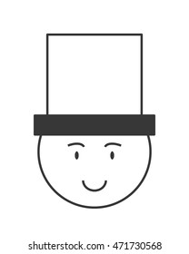 flat design happy groom icon vector illustration