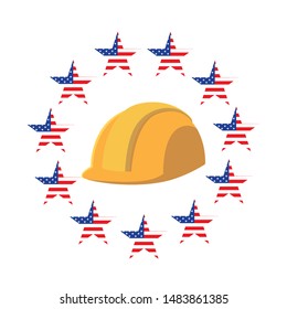 flat design happy labor day