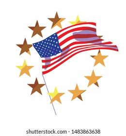 flat design happy labor day