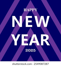 Flat design happy new year 2025