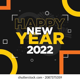 Flat Design of Hapy New Year 2022