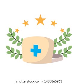 flat design hat for happy labor day
