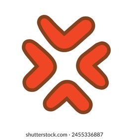 Ilustración plana del emoji del odio del diseño sobre fondo blanco.