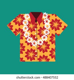 hawaiian shirt vector