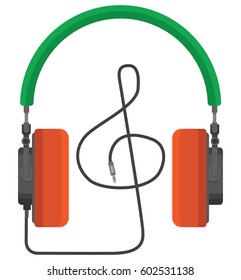 Flat Design Headphones