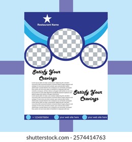Flat design healthy food poster