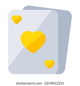 Diseño plano del icono de la tarjeta cardíaca