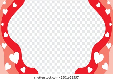 Flaches Design Herz Liebe Wolke Vorlage rot wie Vorhänge